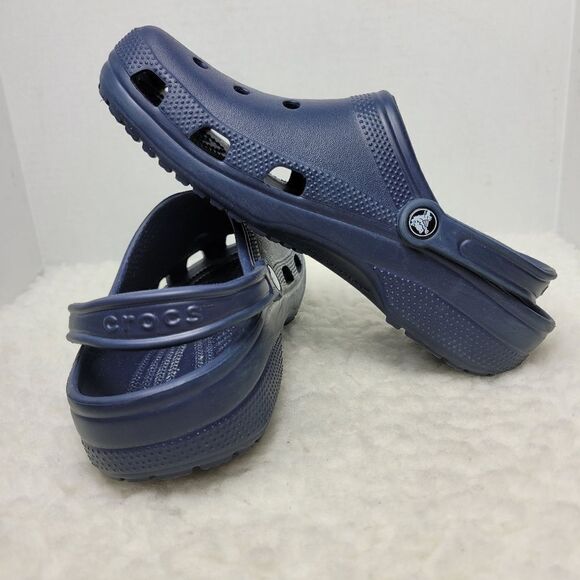 Crocs Classic Clog Slip On Shoes NAVY US Size Men\'s 9 Women\'s 11